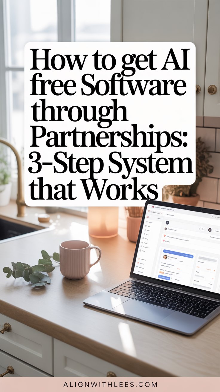 How to Get Free AI Software Through Partnerships: 3-Step System That Works – Align With Lees